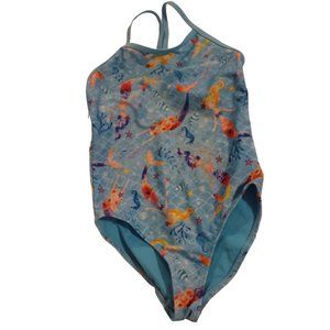 Wondernation (S) (6-6X) blue mermaid swimsuit